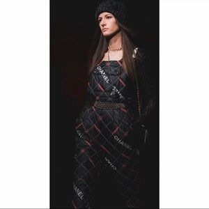 Chanel Black Quilted Jumpsuits